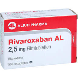 Abbildung: Rivaroxaban AL 2,5 mg Filmtabletten 56 St, Filmtabletten PZN 19094914