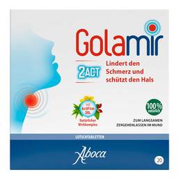 Abbildung: Golamir Lutschtabletten 20 St, Tabletten PZN 19095084