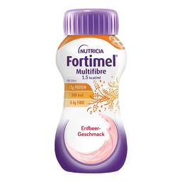 Abbildung: Fortimel Multifibre 1.5 kcal Erdbeergeschmack 32X200 ml, Flüssigkeit PZN 19095799