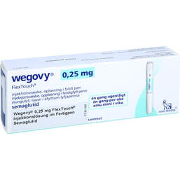 Abbildung: Wegovy 0,25 mg Flextouch Injektionslösung Fertigpen 1X1.5 ml, Injektionslösung PZN 19095960