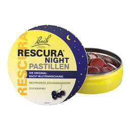 Abbildung: Bachblüten Original Rescura Night Pastillen schwarze Johannisbeere 50 g, Pastillen PZN 19096416