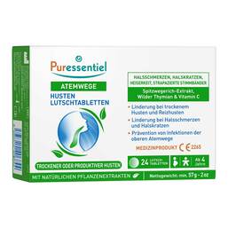 Abbildung: Puressentiel Husten Lutschtabletten 24 St, Lutschtabletten PZN 19102186