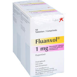 Abbildung: Fluanxol 1 mg Filmtabletten 100 St, Filmtabletten PZN 19103814