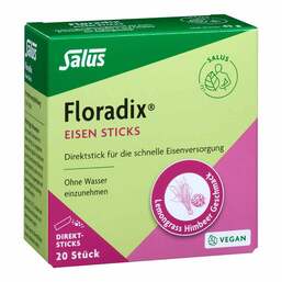 Abbildung: Floradix Eisen Sticks Pulver Salus 20 St, Pulver PZN 19104765