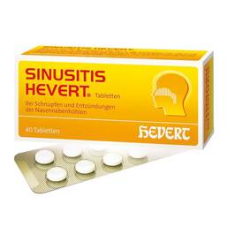 Abbildung: Sinusitis Hevert Tabletten 40 St, Tabletten PZN 19107350