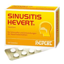 Abbildung: Sinusitis Hevert Tabletten 100 St, Tabletten PZN 19107367