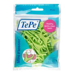 Abbildung: TePe Mini Flosser Vorgespannte Zahnseidehalter 36 St PZN 19112256