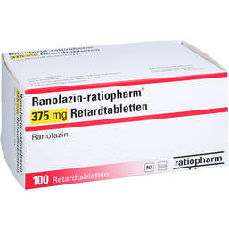 Abbildung: Ranolazin-ratiopharm 375 mg Retardtabletten 100 St, Retard-Tabletten PZN 19114427