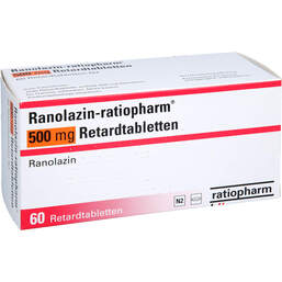 Abbildung: Ranolazin-ratiopharm 500 mg Retardtabletten 60 St, Retard-Tabletten PZN 19114456