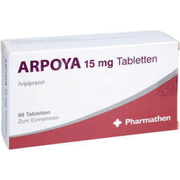 Abbildung: Arpoya 15 mg Tabletten 98 St, Tabletten PZN 19118394