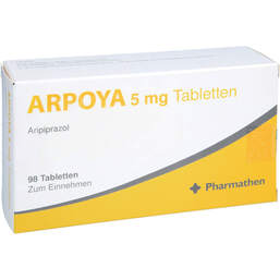 Abbildung: Arpoya 5 mg Tabletten 98 St, Tabletten PZN 19118425