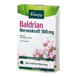 Abbildung: Kneipp Baldrian Nervenkraft 500 mg Filmtabletten 30 St, Filmtabletten PZN 19126229