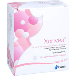 Abbildung: Xonvea 10 mg / 10 mg magensaftresistente Tabletten 50 St, Tabletten magensaftresistent PZN 19128889
