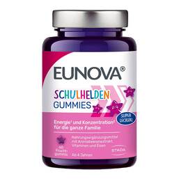 Abbildung: Eunova Schulhelden Gummies 60 St, Bonbons PZN 19128926