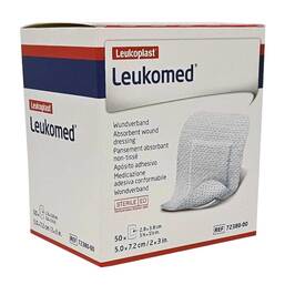 Abbildung: Leukomed sterile Pflaster 5x7,2 cm 50 St, Pflaster PZN 19134654