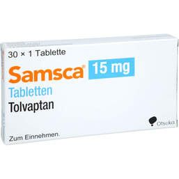 Abbildung: Samsca 15 mg Tabletten 30 St, Tabletten PZN 19136498