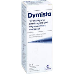 Abbildung: Dymista Nasenspray 137 µg / 50 µg / Sprühstoß 23 g, Nasenspray PZN 19150417