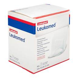 Abbildung: Leukomed sterile Pflaster 5x7,2 cm 50 St, Pflaster PZN 19151894