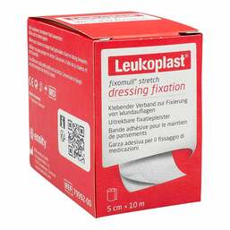 Abbildung: Leukoplast Fixomull stretch 5 cmx10 m 1 St, Verband PZN 19151925