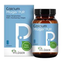 Abbildung: Calcium Pflüger Pur 100 mg Kapseln 90 St, Kapseln PZN 19160781