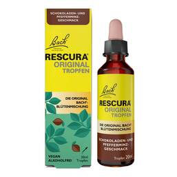 Abbildung: Bachblüten Original Rescura Tropfen alkoholfrei Schoko Minze 20 ml, Tropfen PZN 19169457