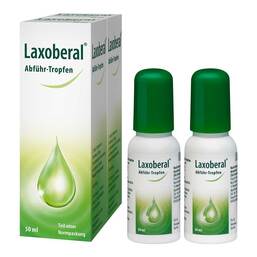 Abbildung: Laxoberal Tropfen, Abführmittel bei Verstopfung 2X50 ml, Tropfen zum Einnehmen PZN 19170911