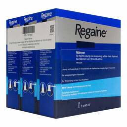Abbildung: Regaine Männer 50 mg / ml Lösung z.Anw.a.d.Kopfhaut 3X60 ml, Lösung PZN 19175021