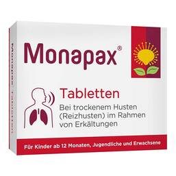 Abbildung: Monapax Tabletten 100 St, Tabletten PZN 19176440