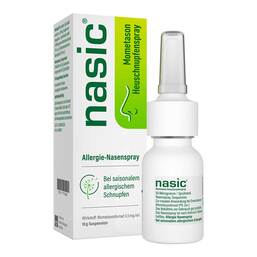 Abbildung: nasic Mometason Heuschnupfenspray 18 g, Nasenspray PZN 19176463
