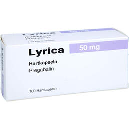 Abbildung: Lyrica 50 mg Hartkapseln 100 St, Hartkapseln PZN 19179295