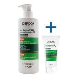 Abbildung: Vichy Dercos Anti-Schuppen 2in1 Shampoo und Conditioner 390 ml, Shampoo PZN 19180683