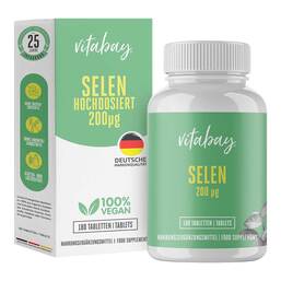 Abbildung: Selen 200 µg hochdosiert + vegan Tabletten 180 St, Tabletten PZN 19183173