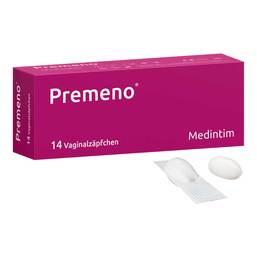 Abbildung: Premeno Vaginalzäpfchen 14 St, Vaginalovula PZN 19183397