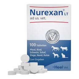 Abbildung: Nurexan LT ad us. vet. Tabletten 100 St, Tabletten PZN 19186651