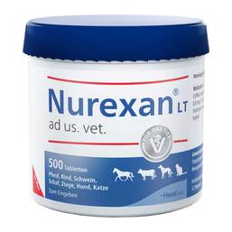 Abbildung: Nurexan LT ad us. vet. Tabletten 500 St, Tabletten PZN 19186680