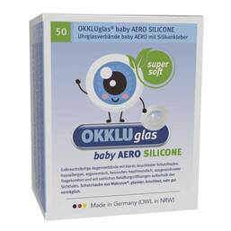 Abbildung: Okkluglas baby Aero Silicone Uhrglasv.Silikonkleb. 50 St, Verband PZN 19187886