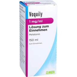 Abbildung: Voquily 1 mg / ml Lösung zum Einnehmen 150 ml, Lösung zum Einnehmen PZN 19192226
