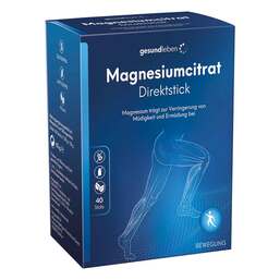 Abbildung: Gesund Leben Magnesiumcitrat Direktstick Pulver Pulver, 40X1.55 g PZN 19198105
