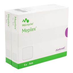 Abbildung: Mepilex 5x5 cm Schaumverband 10 St, Verband PZN 19200434