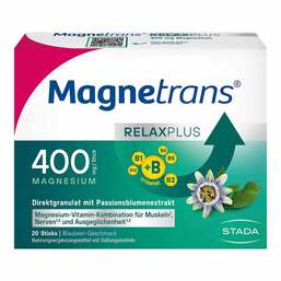 Abbildung: Magnetrans Relax + 400 mg Granulat Sticks Blaubeere 20 St, Granulat PZN 19203734