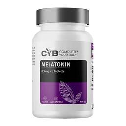 Abbildung: Cyb Melatonin 0,5 mg vegan Tabletten 600 St, Tabletten PZN 19206336