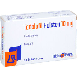 Abbildung: Tadalafil Holsten 10 mg Filmtabletten 4 St, Filmtabletten PZN 19208660