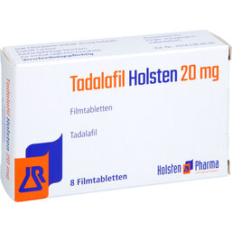 Abbildung: Tadalafil Holsten 20 mg Filmtabletten 8 St, Filmtabletten PZN 19208720