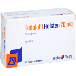 Abbildung: Tadalafil Holsten 20 mg Filmtabletten 48 St, Filmtabletten PZN 19208766