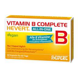 Abbildung: Vitamin B Complete Hevert all-in-one Kapseln 60 St, Kapseln PZN 19214749