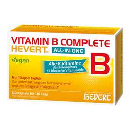 Abbildung: Vitamin B Complete Hevert all-in-one Kapseln 120 St, Kapseln PZN 19214755