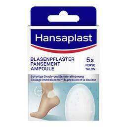 Abbildung: Hansaplast Blasen-Pflaster Ferse 5 St, Pflaster PZN 19223168