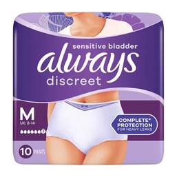 Abbildung: Always discreet Inkontinenz Pants plus M 10 St, Binden PZN 19224937