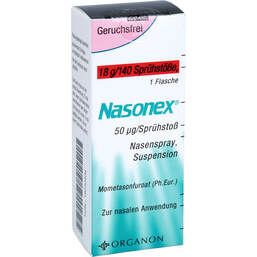 Abbildung: Nasonex 140 Sprühstöße Nasenspray 18 g, Nasenspray PZN 19230406