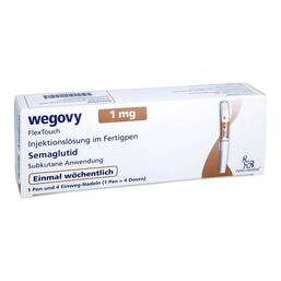 Abbildung: Wegovy 1 mg Flextouch Injektionslösung Fertigpen 1X3 ml, Injektionslösung PZN 19234077